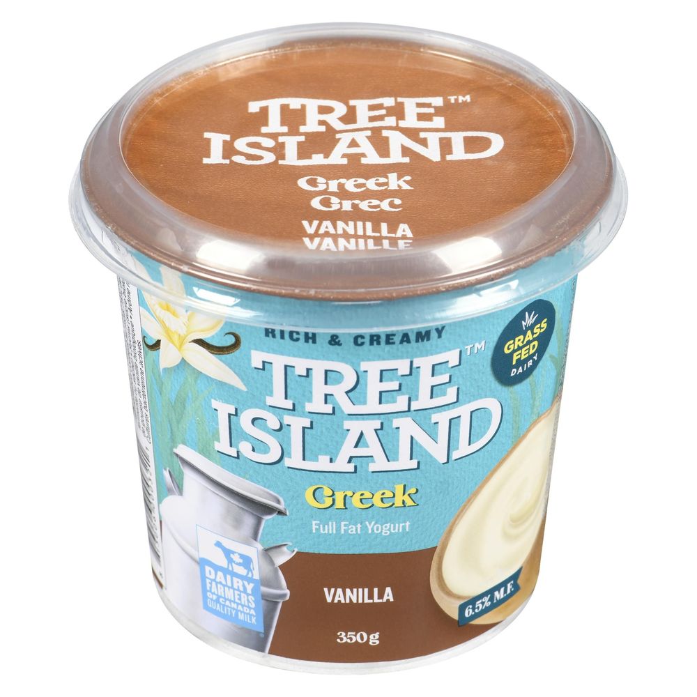Tree Island Vanilla Greek Yogurt, 350 G -- 6 Per Case