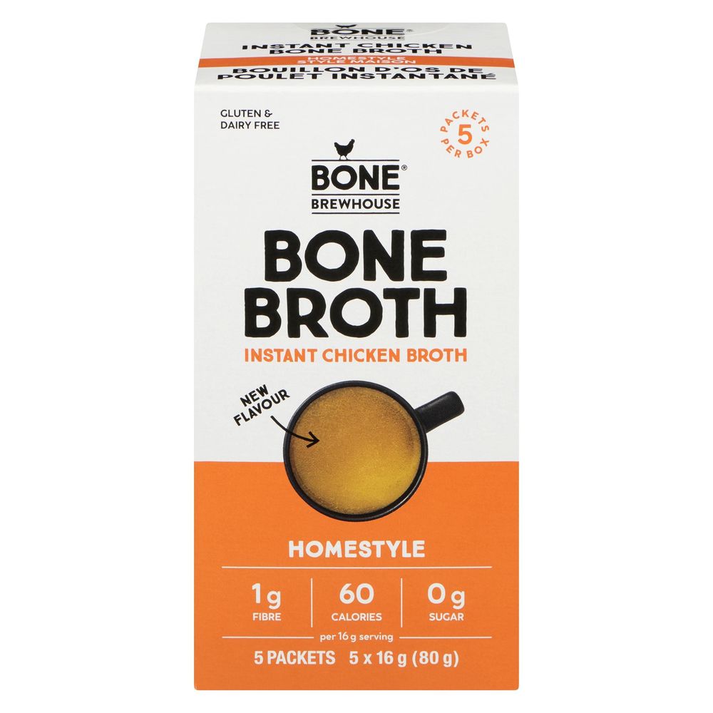 Bone Brewhouse Homestyle Instant Bone Broth, 80 G -- 9 Per Case