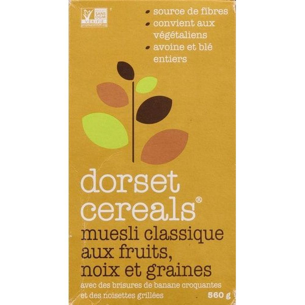 Dorset Muesli Classique Aux Fruits, Noix Et Graines, 560 G – 8 Sachets Par Boîte