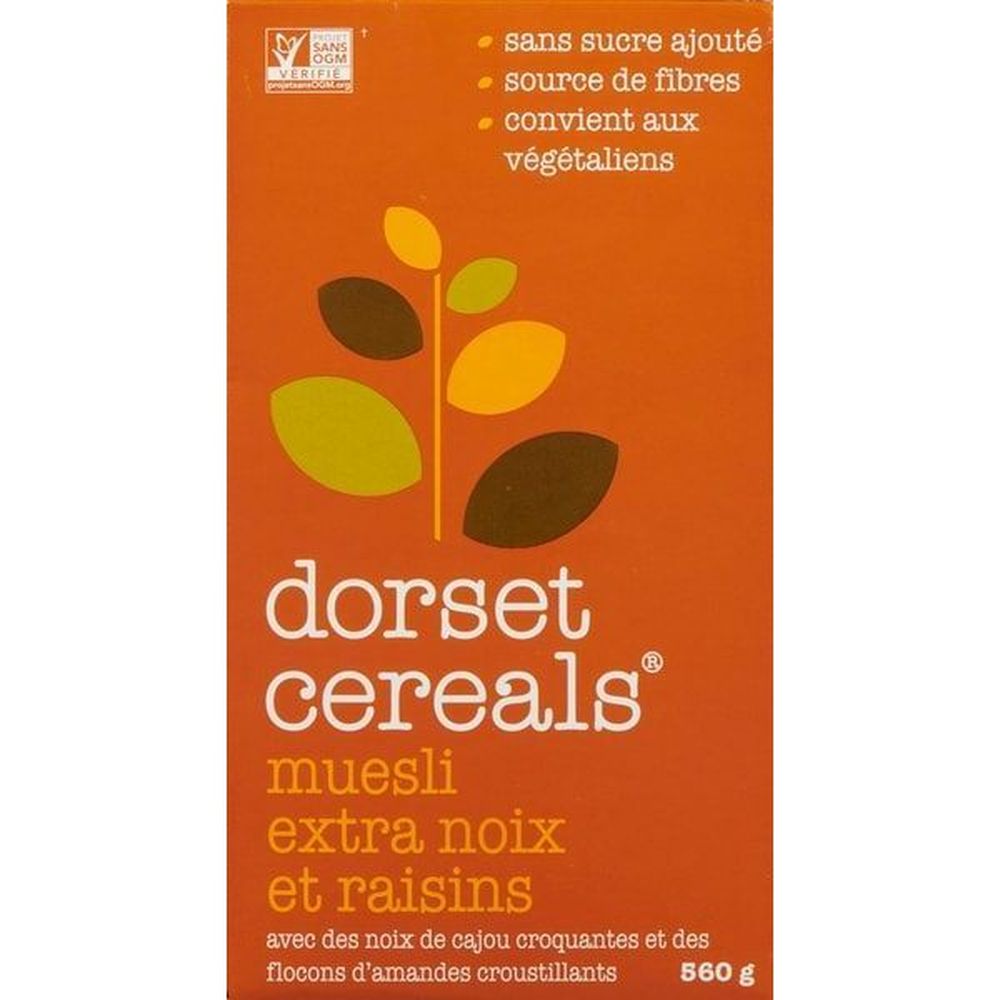 Dorset Muesli Aux Raisins Secs Et Aux Noix, 560 G – 8 Sachets Par Boîte