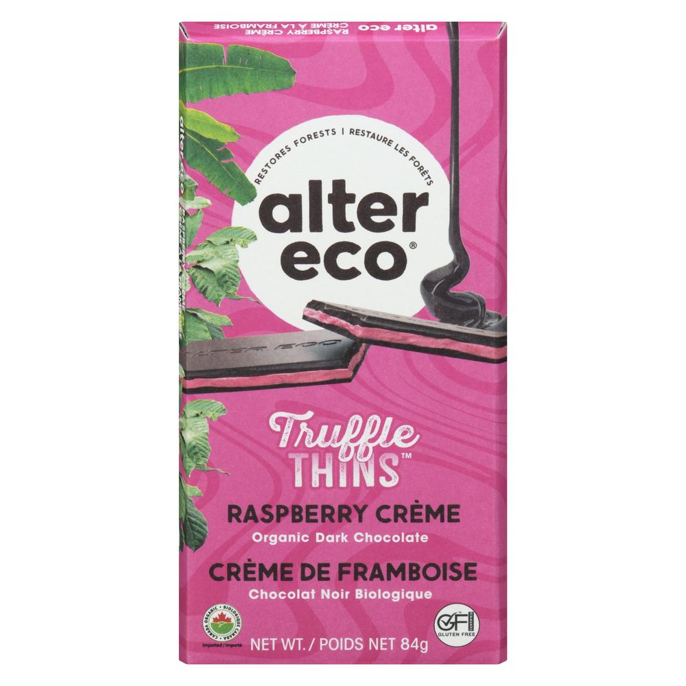 Alter Eco Truffes Fines À La Crème De Framboise, 84 G -- 12 Par Caisse