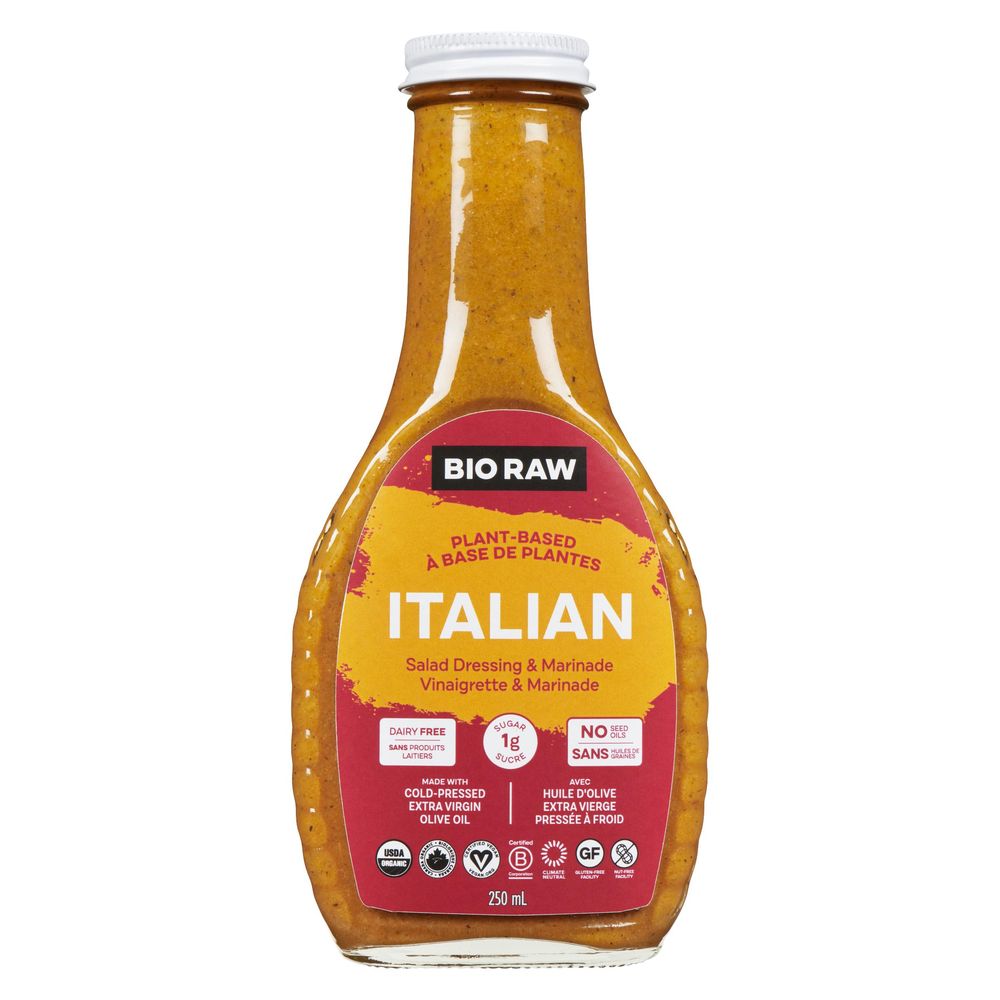 Bio Raw Italian Dressing And Marinade, 250 Ml