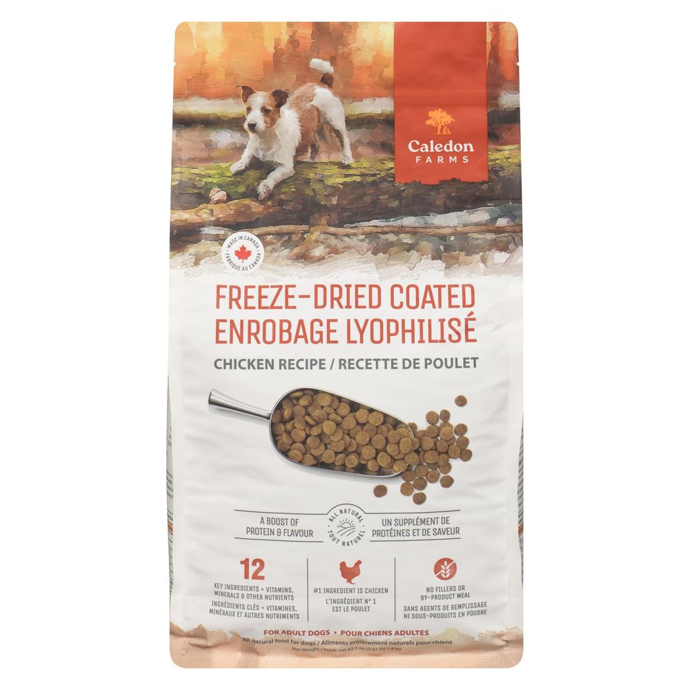 Caledon Farms Freeze Dried Coated Chicken Dry Dog Food, 1.8 Kg