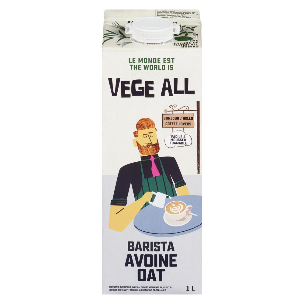 Vege All Plant Based Barista Oat Drink, 1 L