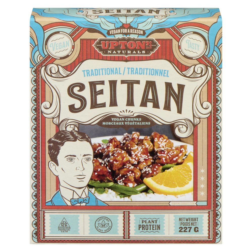 Upton's Naturals Traditional Seitan Vegan Chunks, 227 G