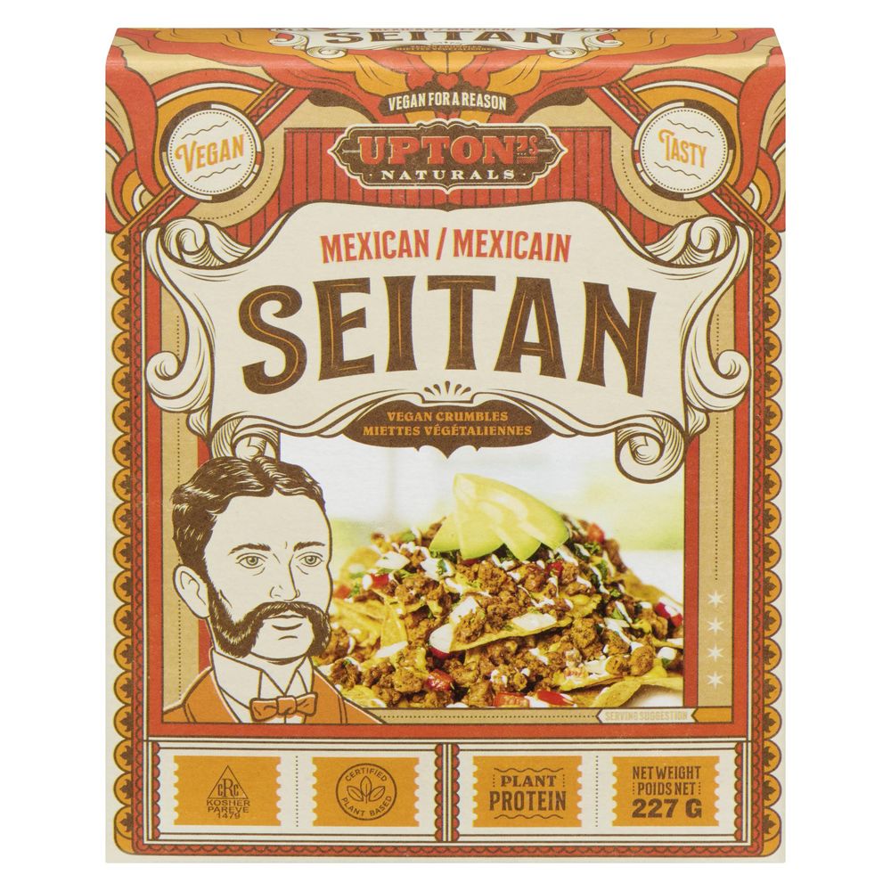 Upton's Naturals Mexican Seitan Vegan Crumbles, 227 G