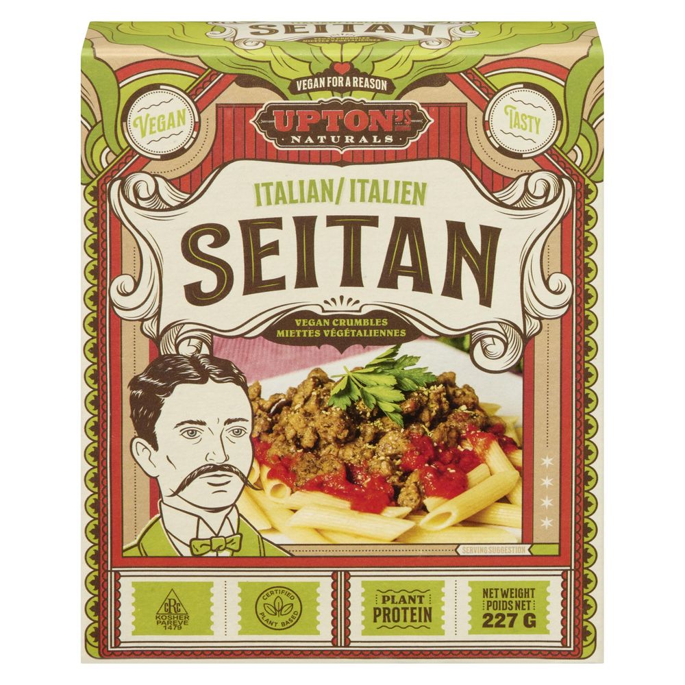 Upton's Naturals Italian Seitan Crumbles, 227 G