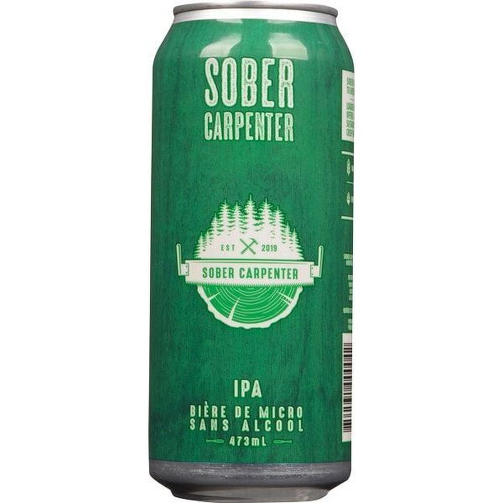 Sober Carpenter Ipa Non-alcoholic Craft Beer, 473 Ml -- 12 Per Case
