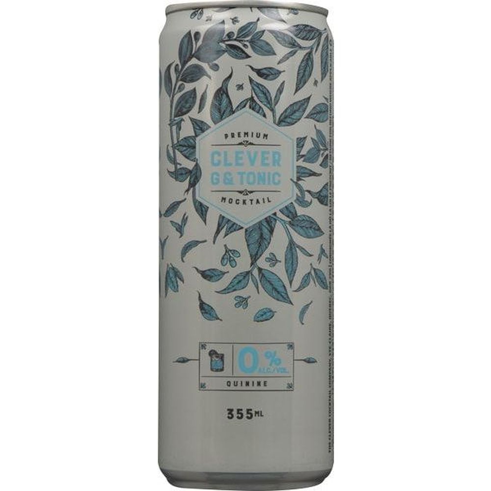 Clever Quinine Gin And Tonic Mocktail, 355 Ml -- 12 Per Case