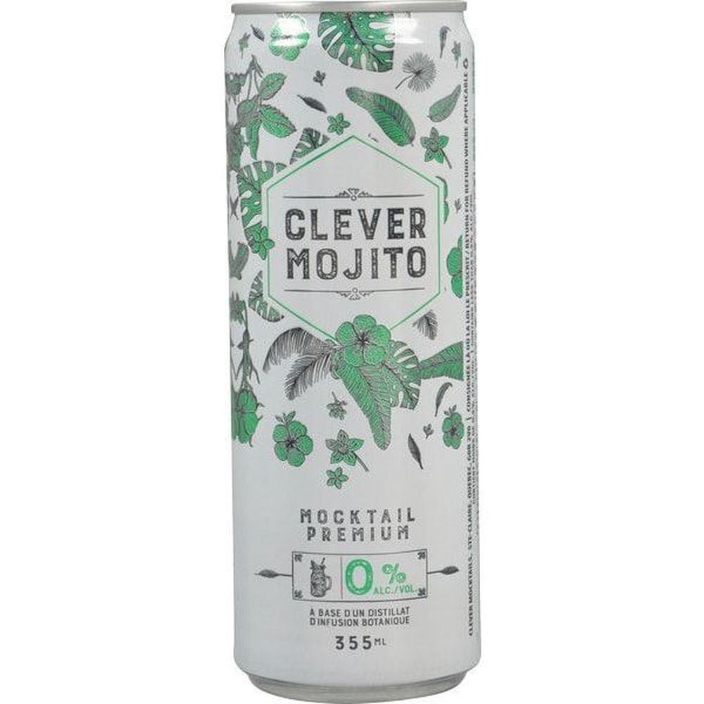 Clever Mojito Non-alcoholic Mocktail, 355 Ml -- 12 Per Case