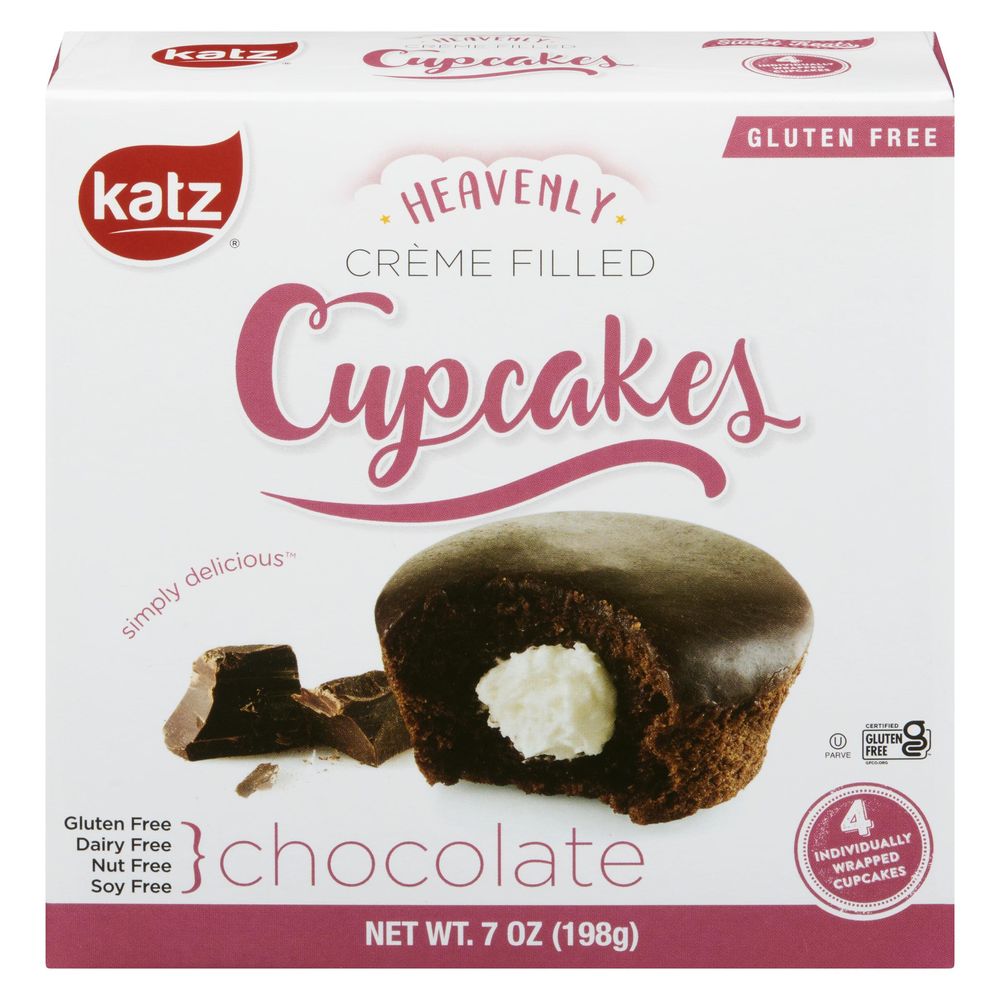 Katz Gluten Free ,petits Gâteaux Fourrés À La Crème Au Chocolat, 198 G