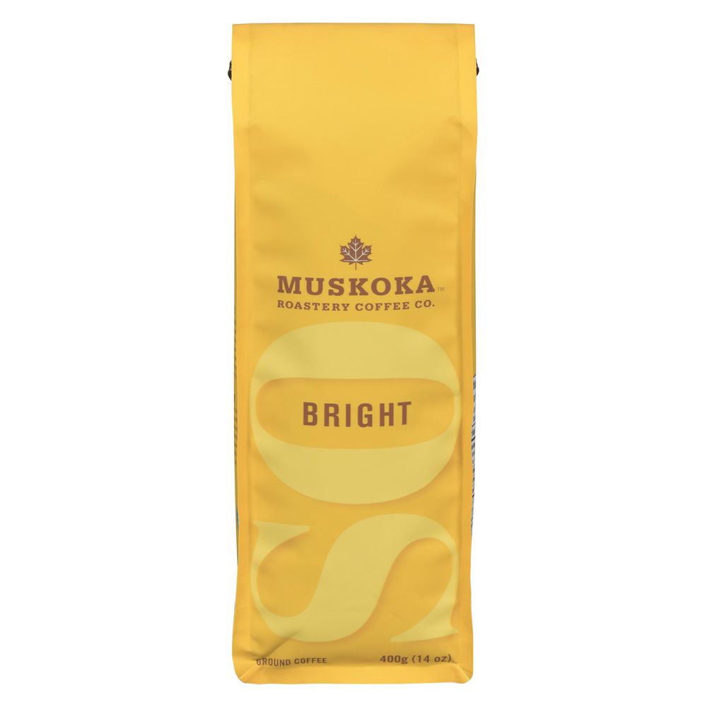 Muskoka Roastery Coffee So Bright Ground Coffee, 400 G