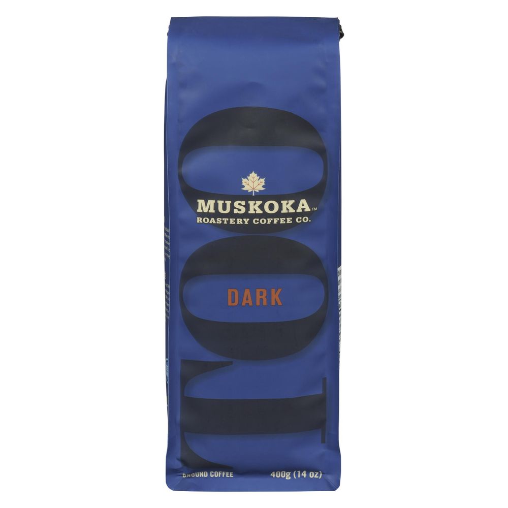 Muskoka Roastery Coffee Too Dark Ground Coffee, 400 G