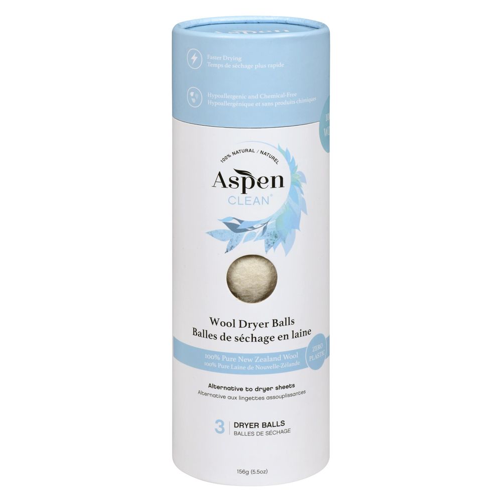 Aspenclean Wool Dryer Balls, 156 G