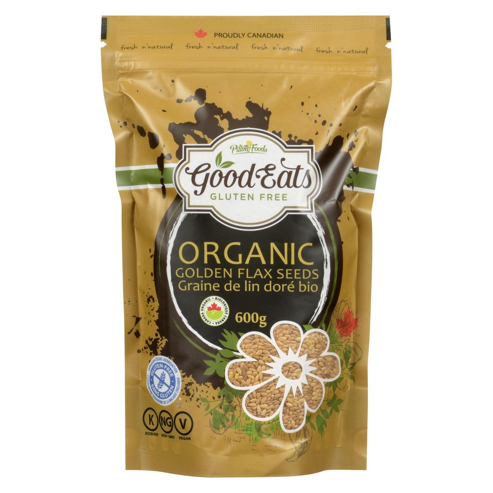 Good Eats Organic Golden Flax Seeds, 600 G