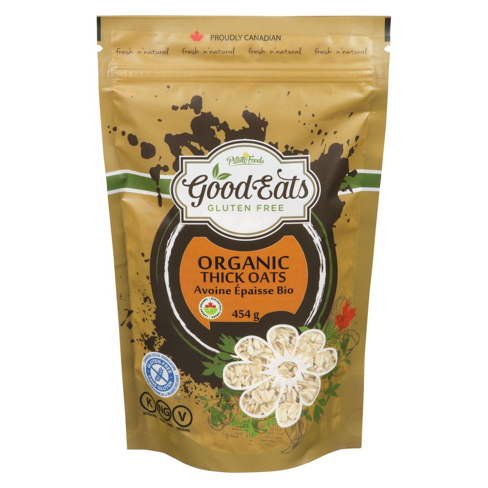 Good Eats Organic Thick Rolled Oats, 454 G