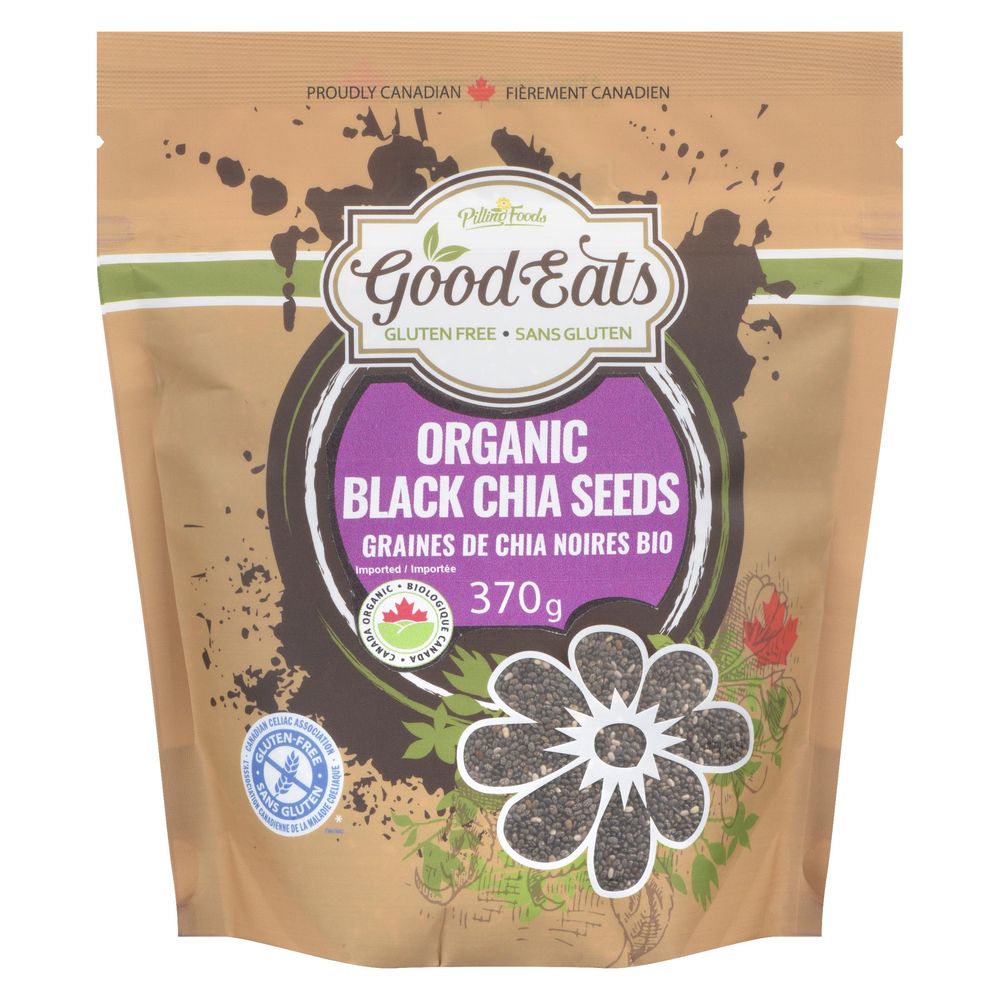 Good Eats Organic Black Chia Seeds, 340 G