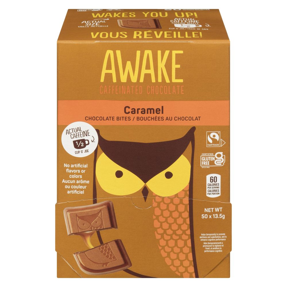Awake Caramel Milk Chocolate Bites, 13.5 G