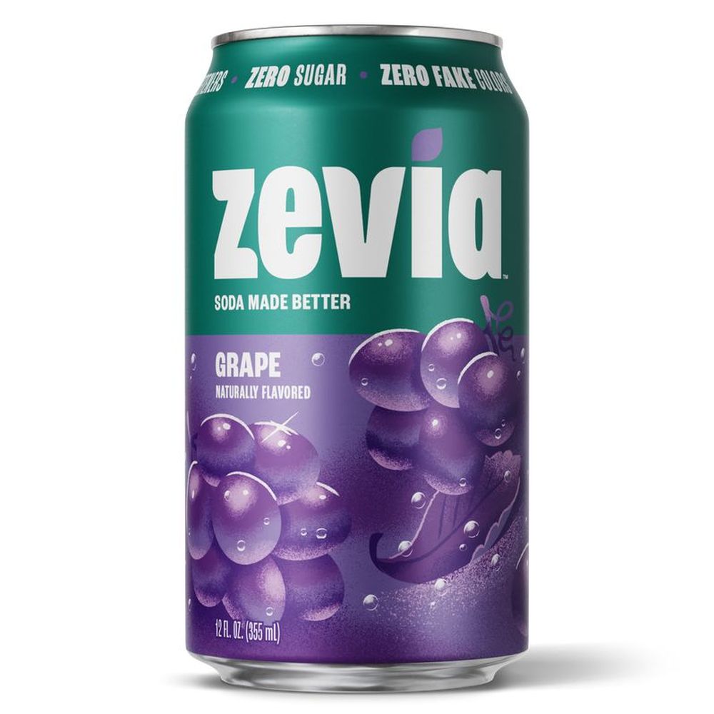 Zevia All Natural Grape Soda, 355 Ml