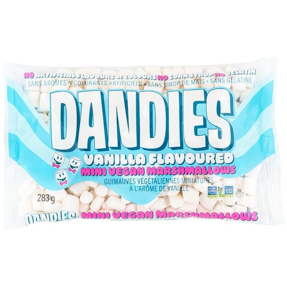 Dandies Vegan Mini Vanilla Flavoured Marshmallows, 283 G