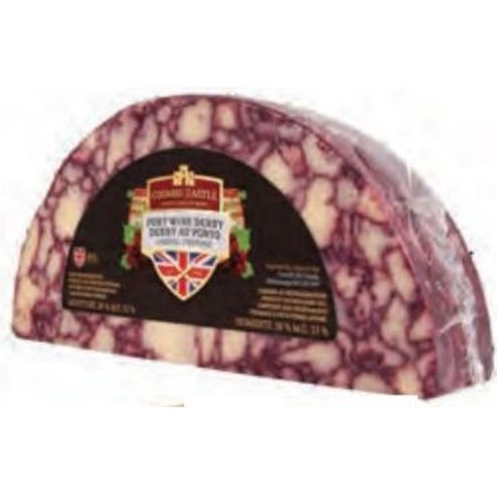 Coombe Castle Fromage Derby Au Vin De Porto, 2 Kg – 2 Par Caisse