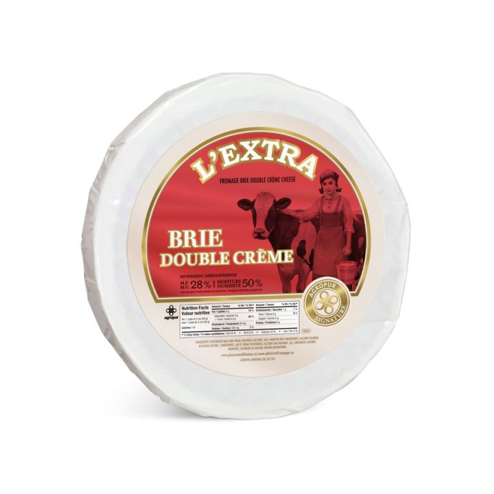 L'extra Double Cream Brie Cheese, 3 Kg