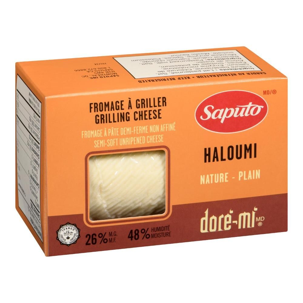 Saputo Dore Mi Haloumi Plain Unripened Semi-soft Cheese, 235 G - 6 Per Case