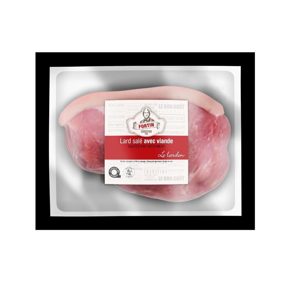 L.fortin Bacon Salé Avec Viande, 360 G – 18 Par Boîte