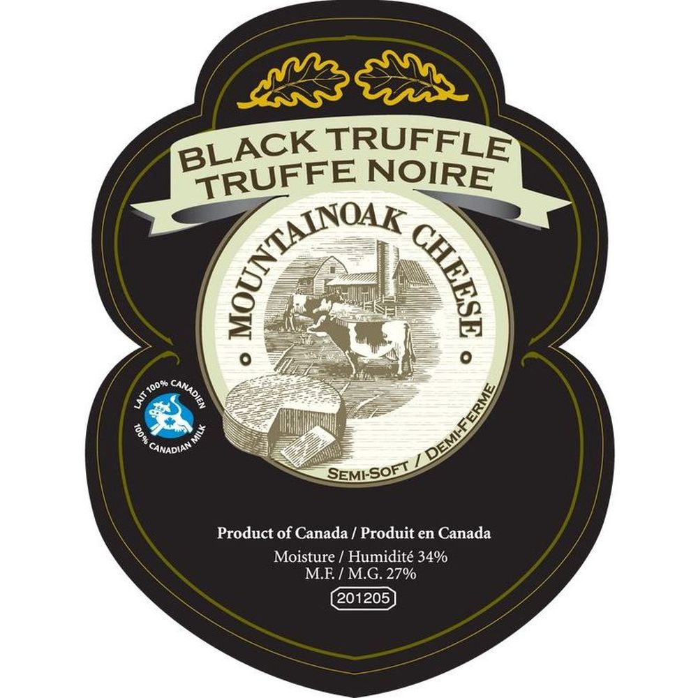Mountain Oak Black Truffle Gouda Cheese, 225 G -- 12 Per Case