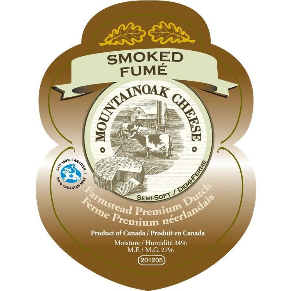 Mountain Oak Farmstead Premium Dutch Smoked Gouda Cheese, 225 G -- 12 Per Case