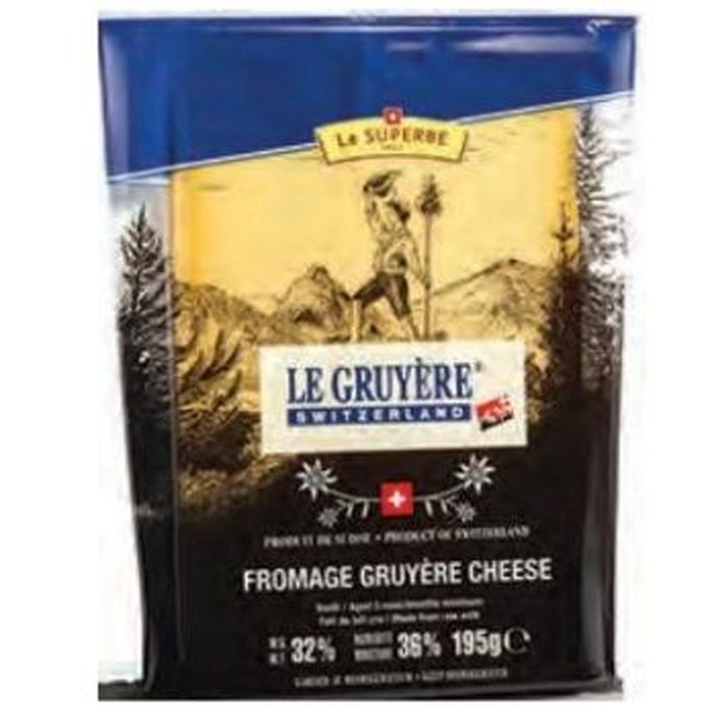 Le Superbe Swiss Fromage Gruyere Cheese, 195 G -- 15 Per Case