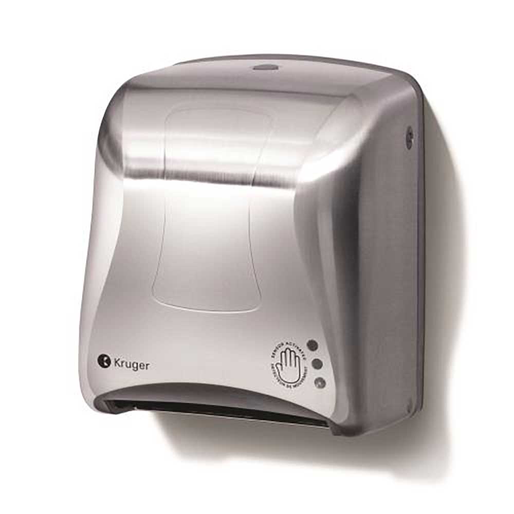 Mini Titan Stainless Steel Electronic Touchless Roll Towel Dispenser, 11.8 X 14 X 8.9 In