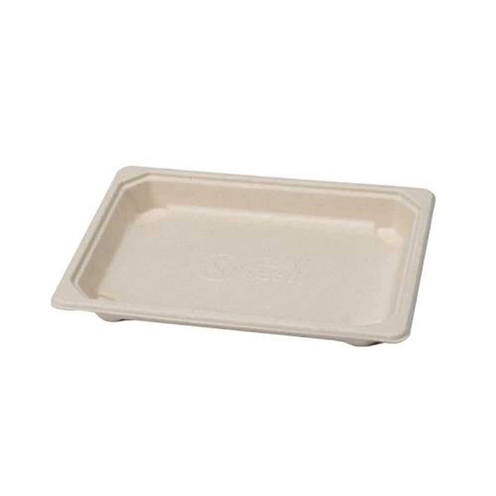 Eco Packaging Beige Fibre Sushi Tray, 6.5 X 4.5 X 1.75 In -- 600 Per Case