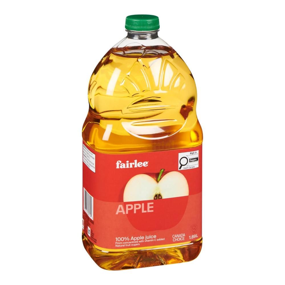 Fairlee Pure Apple Juice, 1.89 L -- 6 Per Case