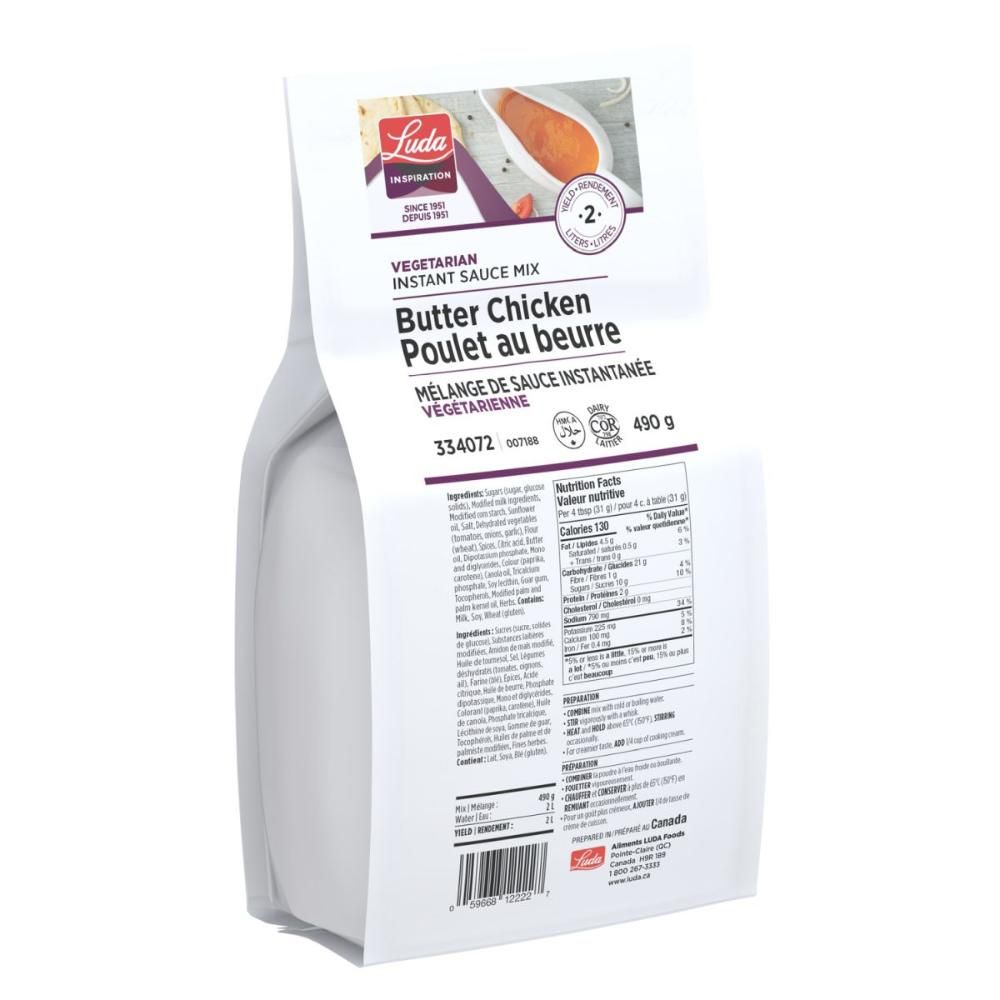 Luda Inspiration Instant Butter Chicken Sauce Mix, 490 G -- 4 Per Case