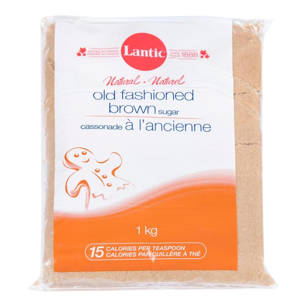 Lantic Natural Old Fashioned Dark Brown Sugar, 1 Kg -- 20 Per Case