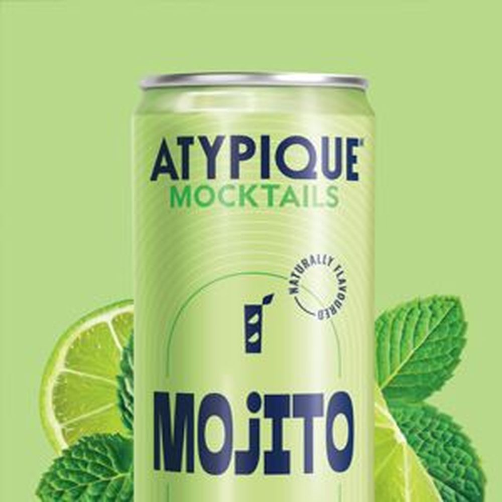 Atypique Alcohol-free Mojito Mocktail, 355 Ml Can -- 24 Per Case