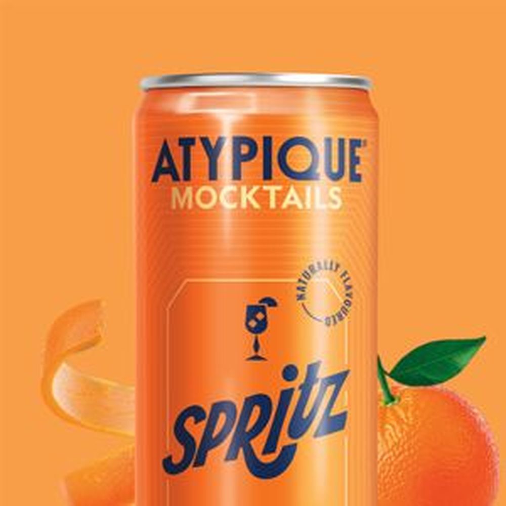Atypique Alcohol-free Spritz Mocktail, 355 Ml Can -- 24 Per Case