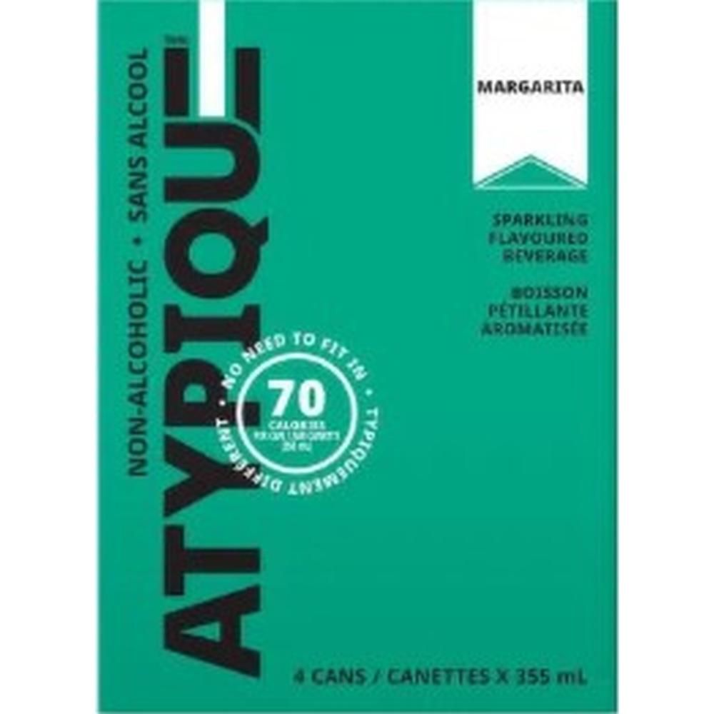 Atypique Alcohol-free Margarita Mocktail, 355 Ml Can -- 24 Per Case