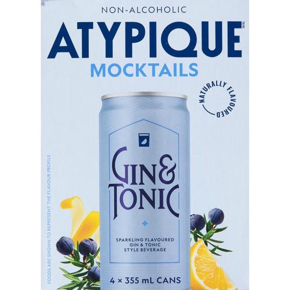 Atypique Alcohol-free Gin And Tonic Mocktail , 355 Ml Can -- 24 Per Case