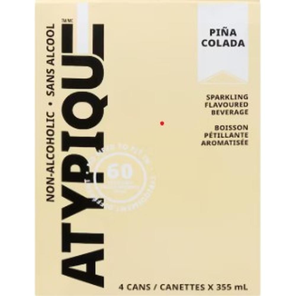 Atypique Alcohol-free Pina Colada Mocktail, 355 Ml Can -- 24 Per Case