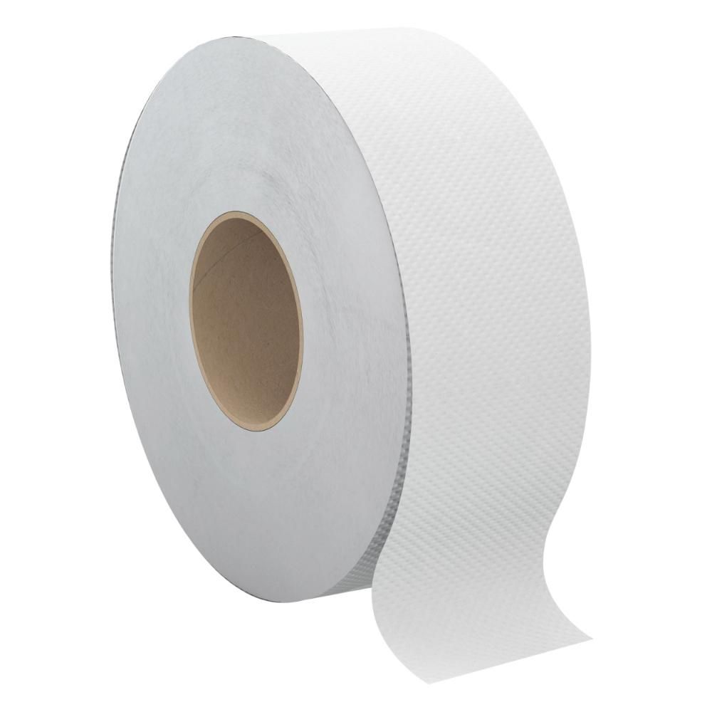 Globe Jumbo 2 Ply 650 Feet Toilet Tissue Roll, 8 Count