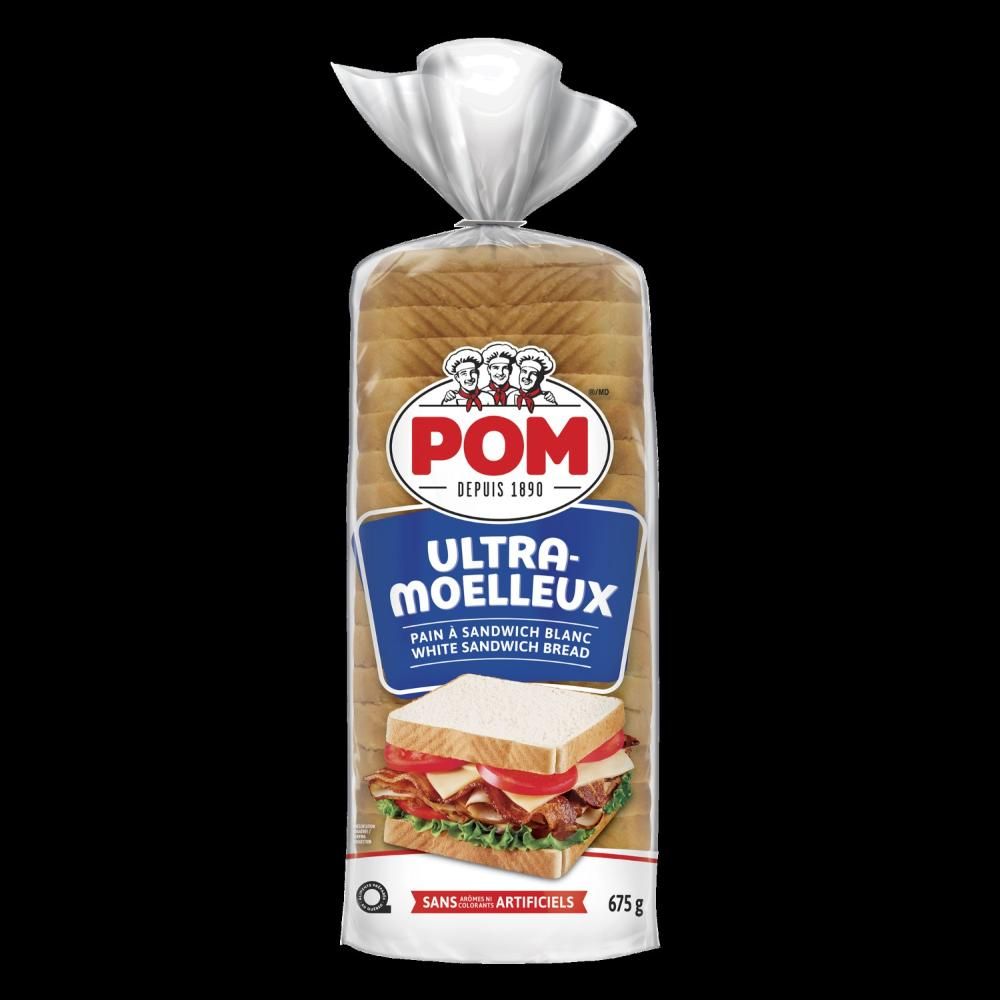 Pom Ultra-soft White Bread, 675 G -- 12 Per Case