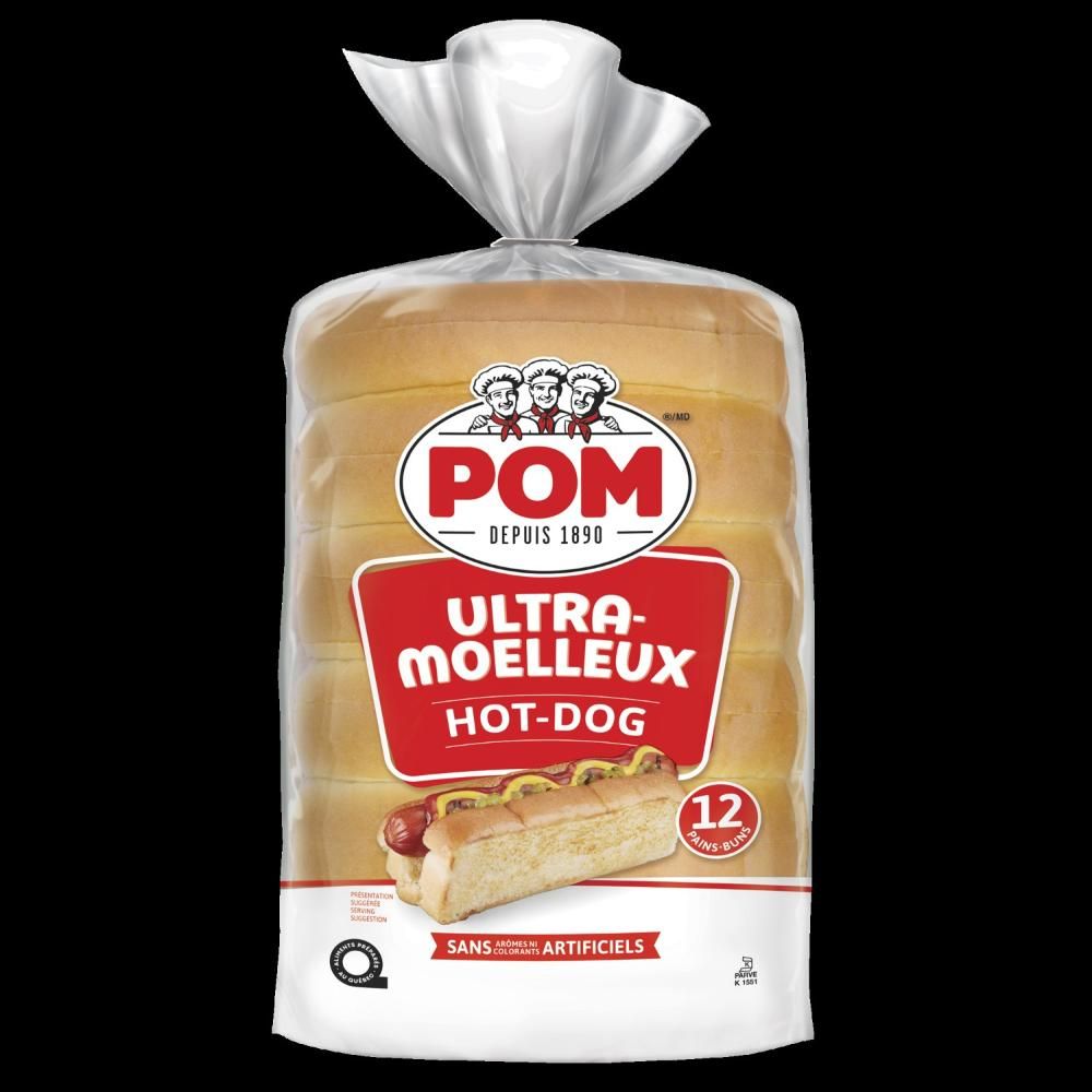 Pom Toasted Hamburger Bun, 12 Count -- 16 Per Case