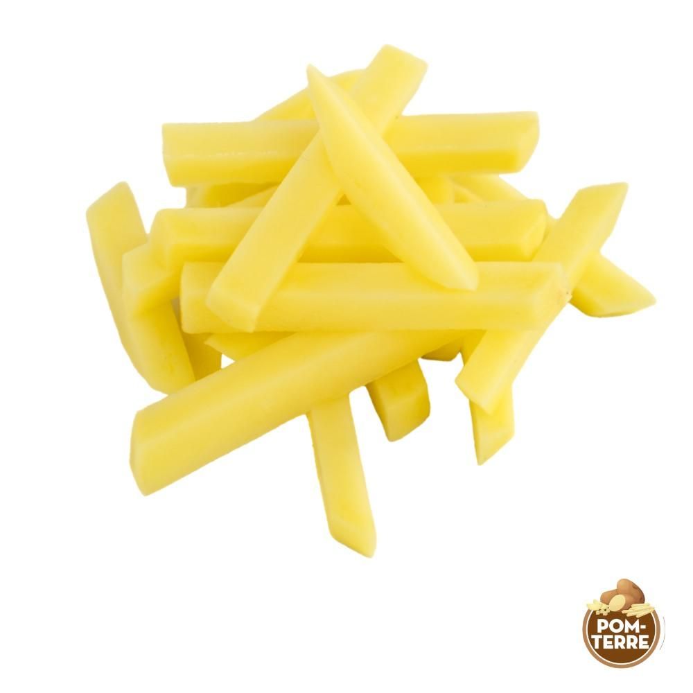Pom Terre 7/16 Inch Cut Pre-cooked Natural White French Fries, 2 Kg -- 6 Per Case