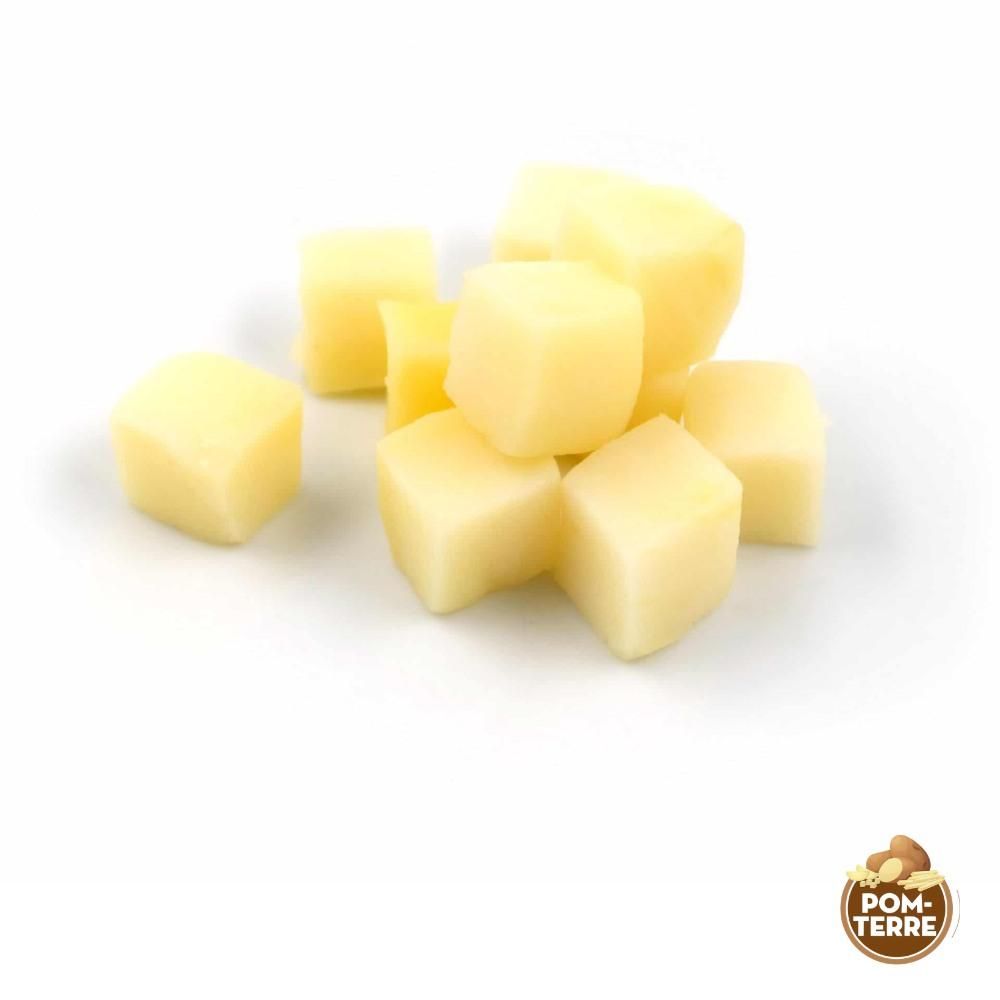 Pom Terre 3/4 Inch Cube Pre-cooked White Potatoes, 2 Kg -- 6 Per Case