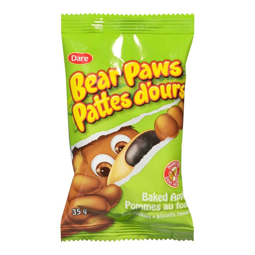 Bear Paws Baked Apple Cookies, 35 G -- 72 Per Case