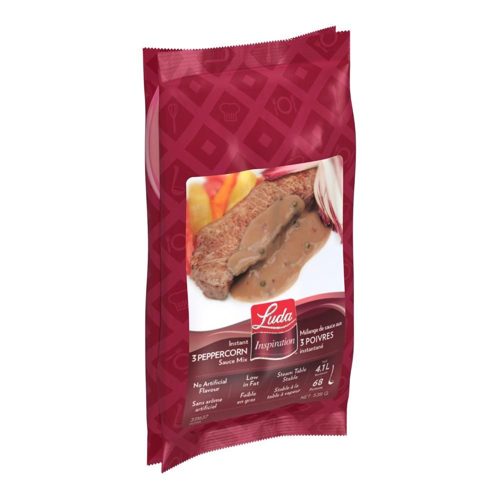 Luda Inspiration ,préparation Instantanée Pour Sauce Aux Trois Poivres, 538 G – 8 Sachets Par Boîte