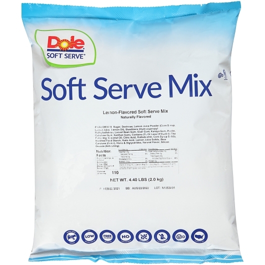 Dole Lemon Soft Serve Mix, 2 Kg