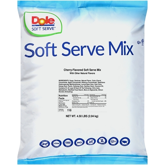 Dole Cherry Soft Serve Mix, 2.04 Kg